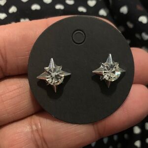 Silver Star Stud Earrings